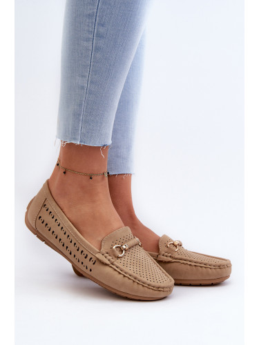 Boto Дамски черни решетъчни мокасини Rasirna