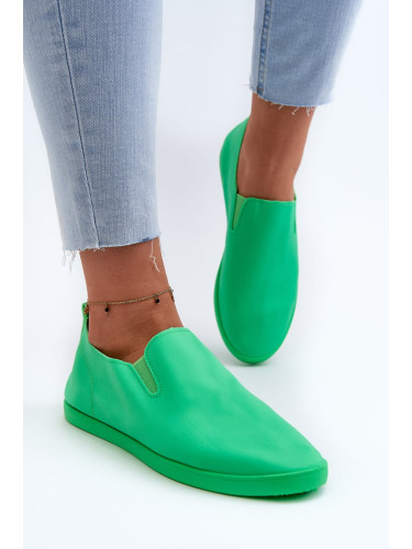 Women's slip-on sneakers Green Lovinia