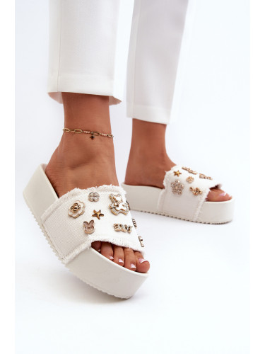 PS1 Дамски сандали на платформа с катарами черни