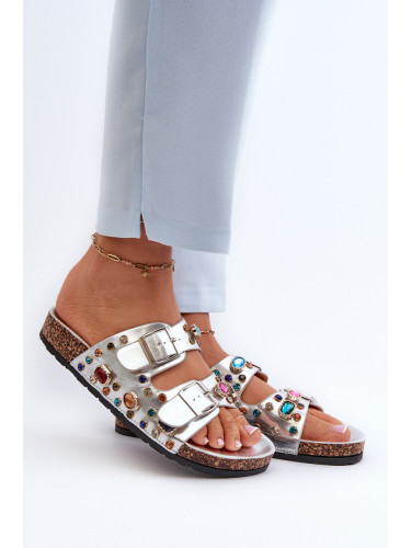 S. BARSKI Декорирани дамски чехли с катарами S.Barski