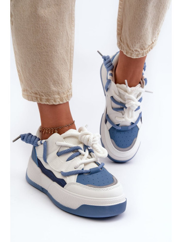 Women's Platform Sneakers Blue Moariella