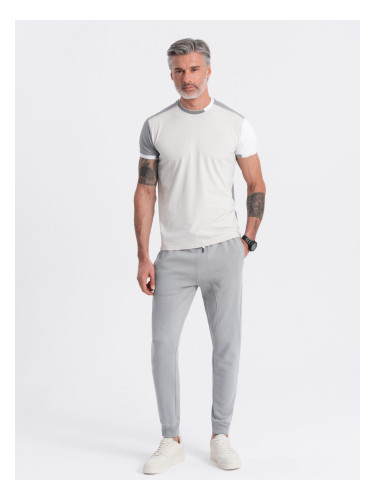 Ombre Men's jogger sweatpants - gray