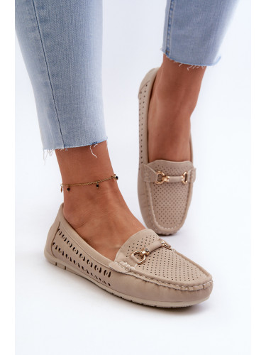 Boto Дамски черни решетъчни мокасини Rasirna