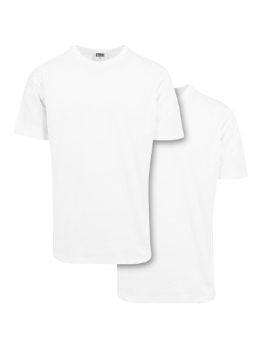 Men's Classic Oversized T-Shirt 2 Pack White+White