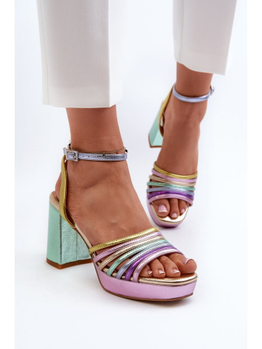 Women's High Heeled Sandals D&A Multicolor