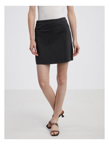 Women's grey brindle skirt CAMAIEU