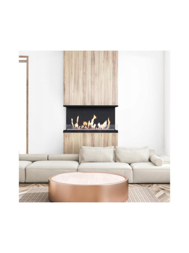 Kratki X-RAY/TUV - Вграден БИО камина X-RAY 50x100 см 3,5kW черен