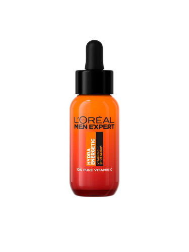 L'Oréal Paris Men Expert Hydra Energetic Vitamin C Shot Serum Серум за лице за мъже 30 ml