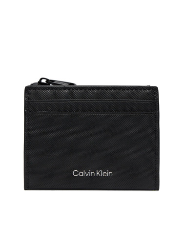 Калъф за кредитни карти Calvin Klein Ck Must 10Cc Cardholder W/Zip K50K511282 Черен