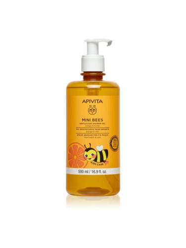 Apivita Mini Bees Gentle Kids Shower Gel Orange&Honey душ гел за тяло и коса за деца 500 мл.