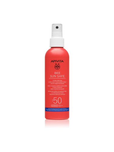 Apivita Bee Sun Safe Hydra Melting Ultra-Light Spray SPF50 слънцезащитен лосион в спрей SPF 50 200 мл.