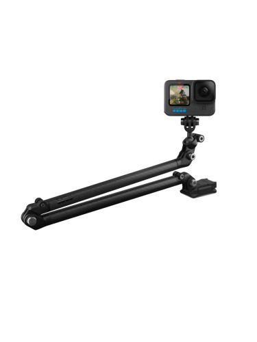 Удължително рамо GoPro Base Boom (AEXTM-001), различни възможности за монтаж, гъвкаво, съвместимо с камери GoPro Hero9 Black/10Black/11Black/11Black Mini