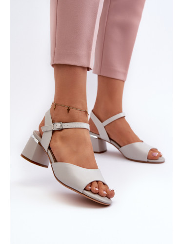 Дамски сандали от еко кожа на нисък ток Sergio Leone