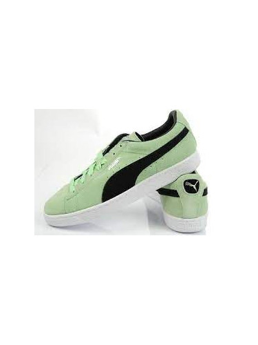 Light Green Puma Men's Suede Sneakers