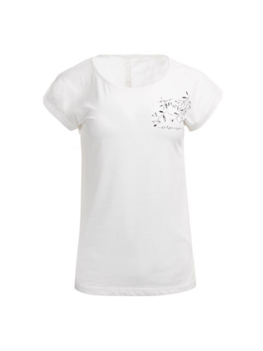 ALPINE PRO ENGELA Дамска тениска, бяло, размер