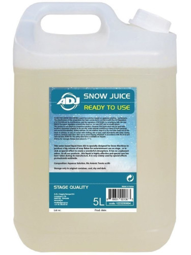 ADJ Snow 5L Течности за машини за сняг