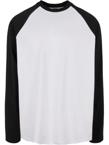 Мъжка блуза с реглан ръкав в бяло и черно Urban Classics