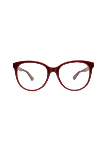 Gucci Gg0329O 007 53 - диоптрични очила, кръгла, дамски, червени