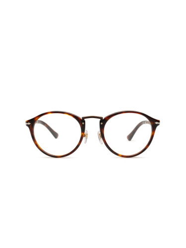 Persol 0Po3248V 24 49 - диоптрични очила, кръгла, unisex, кафяви