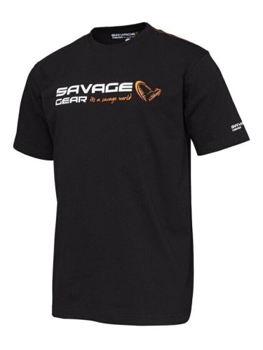 Savage Gear Тениска Signature Logo T-Shirt Black Ink S