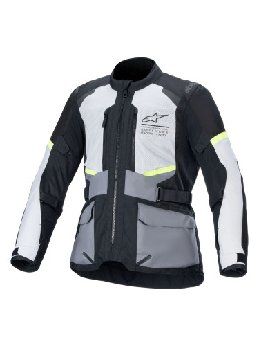Alpinestars Andes Air Drystar Jacket Ice Gray/Dark Gray/Black S Текстилно яке