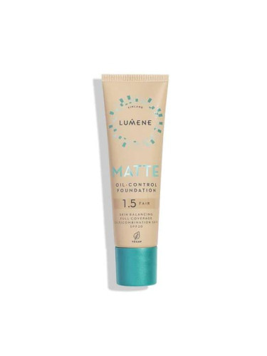 LUMENE Vegan MATTE fondation SPF 20  Фон дьо тен флуид  30ml