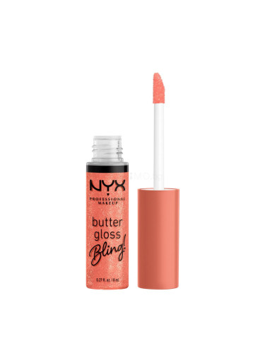 NYX Professional Makeup Butter Gloss Bling Блясък за устни за жени 8 ml Нюанс 02 Dripped Out