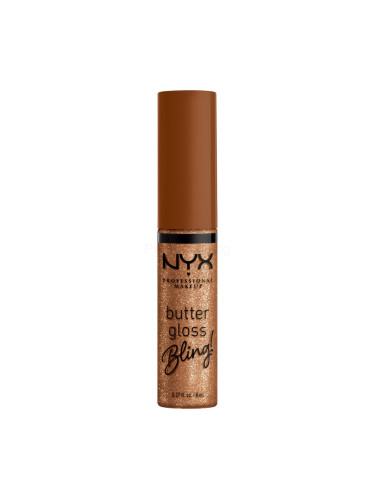 NYX Professional Makeup Butter Gloss Bling Блясък за устни за жени 8 ml Нюанс 04 Pay Me In Gold