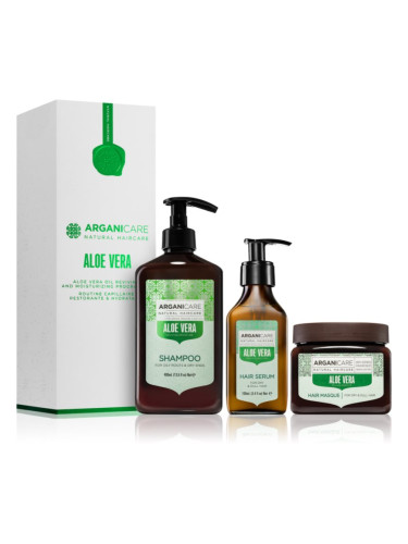 Arganicare Aloe vera Oil Reviving and Moisturizing Program Set подаръчен комплект(с хидратиращ ефект)