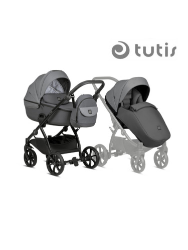Tutis UNO 5+ бебешка количка 2в1 022 Grey