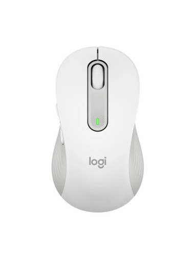 Мишка Logitech Signature M650 L Off White, оптична (4000 dpi), безжична, USB, Bluetooth, бяла