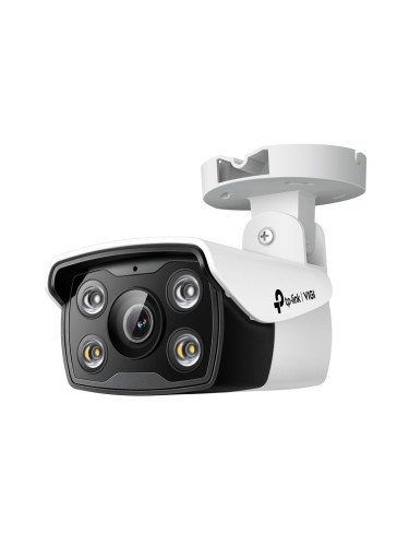 IP камера TP-Link VIGI C340, насочена "bullet" камера, 4Mpix(2560x1440@30FPS), 6mm обектив, H.265+/H.265/H.264+/H.264, IR осветеност (до 30 метра), за външен/вътрешен монтаж, RJ-45, PoE, микрофон, високоговорител, MicroSD слот