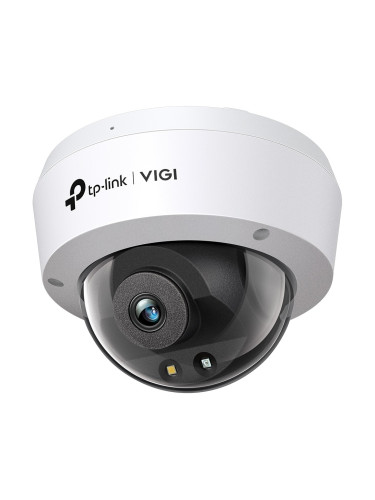 IP камера TP-Link VIGI C240(4mm), куполна камера, 4Mpix(2560x1440@30fps), 4mm обектив, H.265+/H.265/H.264+/H.264, IR осветеност (до 30 метра), външна IP67/IK10, PoE, MicroSD слот до 256GB, микрофон