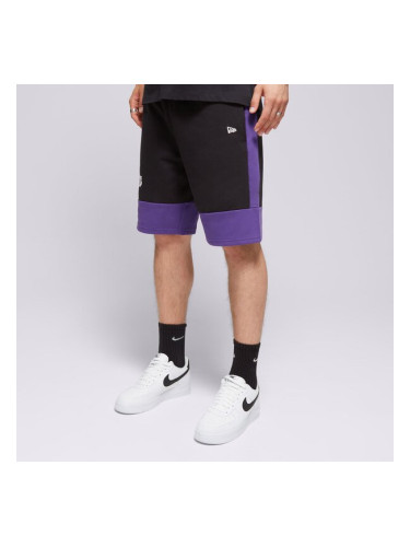 New Era Шорти Nba Colour Block Short Lakers Los Angeles Lake мъжки Дрехи Къси панталони 60416375 Черен