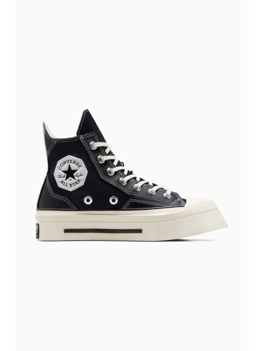 Високи кецове Converse Chuck 70 De Luxe Squared HI в черно A06435C