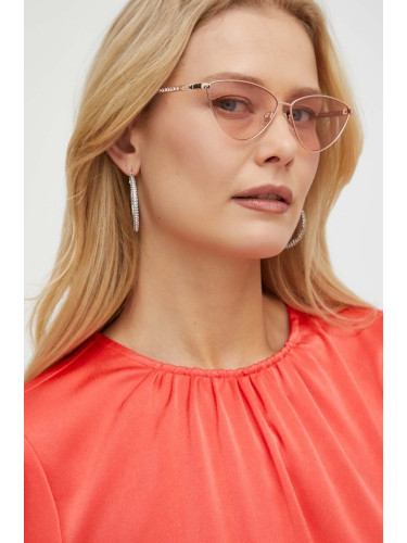 Слънчеви очила Guess в розово