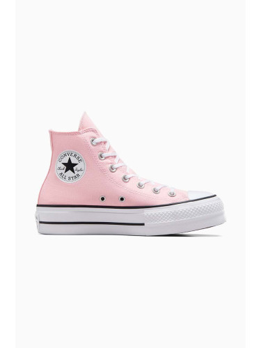 Високи кецове Converse Chuck Taylor All Star Lift в розово A06507C