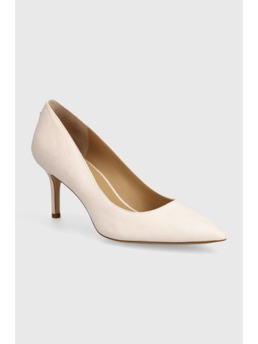 Велурени обувки с тънък ток Lauren Ralph Lauren Lanette в розово 802709652021