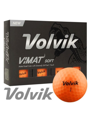 VOLVIK VIMAT 12 ks Топчета за голф, цвят сьомга, размер