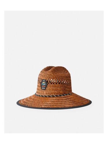 Klobouk Rip Curl LOGO STRAW HAT Brown