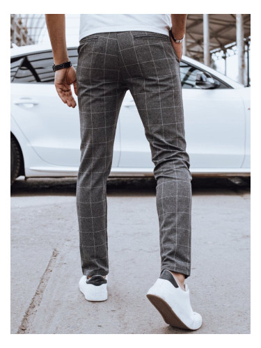 Men's casual trousers, dark grey Dstreet