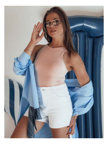 Дамски бели дънкови шорти GLAMWEAR