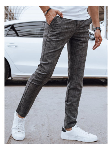 Men's casual trousers, dark grey Dstreet