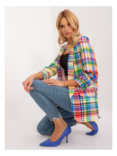 Colorful women's blazer without fasteners