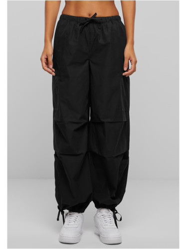 Women's Cargo Parashute Pants - Black