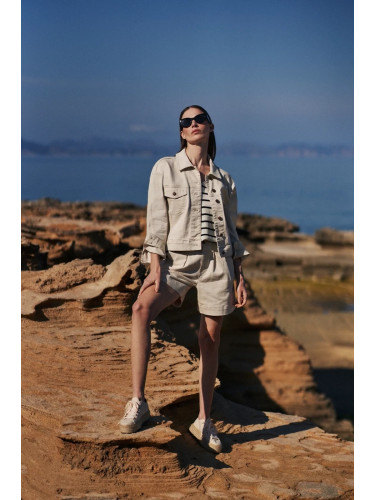 Marisse Women's Shorts L-Sh-4304 L.Beige