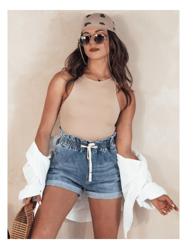 Spodenki damskie jeansowe EASY BREEZE niebieskie Dstreet