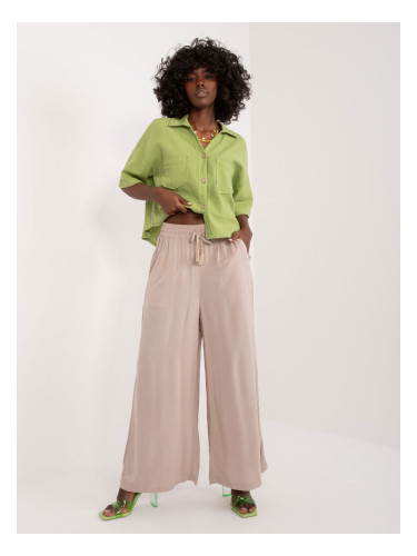 Beige loose wide trousers SUBLEVEL