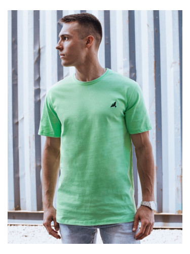 Мъжка тениска в ментов цвят с кръпка