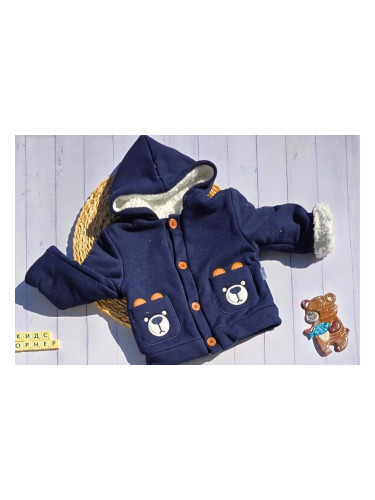 Бебешко яке за момче Мече
